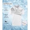 imageZITY Golf Polo Shirts for Men Short Sleeve Athletic Tennis TShirtWhite Grey