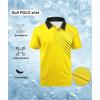 imageZITY Golf Polo Shirts for Men Short Sleeve Athletic Tennis TShirtYellow
