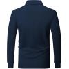imageZITY Long Sleeve Polo Shirts for Men 3 Pack Collared Performance Golf Polos Mens Casual Shirts Moisture Wicking WorkwearBlack  Dark Blue  Dark Grey