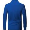 imageZITY Long Sleeve Polo Shirts for Men 3 Pack Collared Performance Golf Polos Mens Casual Shirts Moisture Wicking WorkwearRoyal Blue  Teal  Black