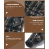 imageZITY Mens Flannel Hooded Jacket Fleece Sherpa Lined Plaid Shirts Jackets Zip Up Sweatshirt Hoodies for Men with 4 PocketsBlack Brown