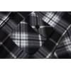 imageZITY Mens Flannel Hooded Jacket Fleece Sherpa Lined Plaid Shirts Jackets Zip Up Sweatshirt Hoodies for Men with 4 PocketsBlack White