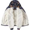 imageZITY Mens Flannel Hooded Jacket Fleece Sherpa Lined Plaid Shirts Jackets Zip Up Sweatshirt Hoodies for Men with 4 PocketsBlue Orange