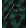 imageZITY Mens Flannel Hooded Jacket Fleece Sherpa Lined Plaid Shirts Jackets Zip Up Sweatshirt Hoodies for Men with 4 PocketsGray Green