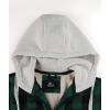 imageZITY Mens Flannel Hooded Jacket Fleece Sherpa Lined Plaid Shirts Jackets Zip Up Sweatshirt Hoodies for Men with 4 PocketsGray Green