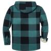 imageZITY Mens Flannel Hooded Jacket Fleece Sherpa Lined Plaid Shirts Jackets Zip Up Sweatshirt Hoodies for Men with 4 PocketsGreen