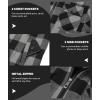 imageZITY Mens Flannel Hooded Jacket Fleece Sherpa Lined Plaid Shirts Jackets Zip Up Sweatshirt Hoodies for Men with 4 PocketsGrey