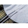 imageZITY Mens Flannel Hoodie Shirts Casual Button Down Plaid Shirt Jackets for Men Long Sleeve Stylish Hooded with PocketBlack Beige