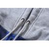 imageZITY Mens Flannel Hoodie Shirts Casual Button Down Plaid Shirt Jackets for Men Long Sleeve Stylish Hooded with PocketBlack Blue
