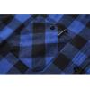 imageZITY Mens Flannel Hoodie Shirts Casual Button Down Plaid Shirt Jackets for Men Long Sleeve Stylish Hooded with PocketBlack Blue