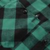 imageZITY Mens Flannel Hoodie Shirts Casual Button Down Plaid Shirt Jackets for Men Long Sleeve Stylish Hooded with PocketBlack Green