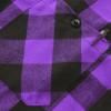 imageZITY Mens Flannel Hoodie Shirts Casual Button Down Plaid Shirt Jackets for Men Long Sleeve Stylish Hooded with PocketBlack Purple
