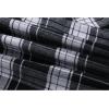 imageZITY Mens Flannel Hoodie Shirts Casual Button Down Plaid Shirt Jackets for Men Long Sleeve Stylish Hooded with PocketBlack White