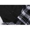 imageZITY Mens Flannel Hoodie Shirts Casual Button Down Plaid Shirt Jackets for Men Long Sleeve Stylish Hooded with PocketBlack White