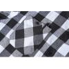 imageZITY Mens Flannel Hoodie Shirts Casual Button Down Plaid Shirt Jackets for Men Long Sleeve Stylish Hooded with PocketBlack White Gray