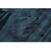 imageZITY Mens Flannel Hoodie Shirts Casual Button Down Plaid Shirt Jackets for Men Long Sleeve Stylish Hooded with PocketBlue Green Navy