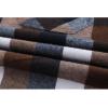 imageZITY Mens Flannel Hoodie Shirts Casual Button Down Plaid Shirt Jackets for Men Long Sleeve Stylish Hooded with PocketBrown White