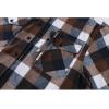 imageZITY Mens Flannel Hoodie Shirts Casual Button Down Plaid Shirt Jackets for Men Long Sleeve Stylish Hooded with PocketBrown White