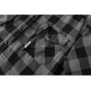 imageZITY Mens Flannel Hoodie Shirts Casual Button Down Plaid Shirt Jackets for Men Long Sleeve Stylish Hooded with PocketDark Grey