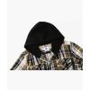 imageZITY Mens Flannel Hoodie Shirts Casual Button Down Plaid Shirt Jackets for Men Long Sleeve Stylish Hooded with PocketMilitary Green Blue