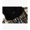 imageZITY Mens Flannel Hoodie Shirts Casual Button Down Plaid Shirt Jackets for Men Long Sleeve Stylish Hooded with PocketMilitary Green Blue