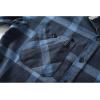 imageZITY Mens Flannel Hoodie Shirts Casual Button Down Plaid Shirt Jackets for Men Long Sleeve Stylish Hooded with PocketNavy