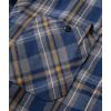 imageZITY Mens Flannel Hoodie Shirts Casual Button Down Plaid Shirt Jackets for Men Long Sleeve Stylish Hooded with PocketNavy Blue Yellow
