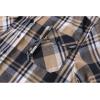 imageZITY Mens Flannel Hoodie Shirts Casual Button Down Plaid Shirt Jackets for Men Long Sleeve Stylish Hooded with PocketNavybeige