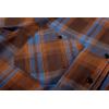 imageZITY Mens Flannel Hoodie Shirts Casual Button Down Plaid Shirt Jackets for Men Long Sleeve Stylish Hooded with PocketOrange Blue