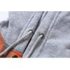 imageZITY Mens Flannel Hoodie Shirts Casual Button Down Plaid Shirt Jackets for Men Long Sleeve Stylish Hooded with PocketOrange Grey