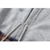 imageZITY Mens Flannel Hoodie Shirts Casual Button Down Plaid Shirt Jackets for Men Long Sleeve Stylish Hooded with PocketOrange Navy