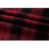 imageZITY Mens Flannel Hoodie Shirts Casual Button Down Plaid Shirt Jackets for Men Long Sleeve Stylish Hooded with PocketRed Black