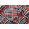 imageZITY Mens Flannel Hoodie Shirts Casual Button Down Plaid Shirt Jackets for Men Long Sleeve Stylish Hooded with PocketRedgray