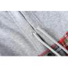 imageZITY Mens Flannel Hoodie Shirts Casual Button Down Plaid Shirt Jackets for Men Long Sleeve Stylish Hooded with PocketRedgray