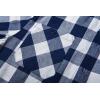 imageZITY Mens Flannel Hoodie Shirts Casual Button Down Plaid Shirt Jackets for Men Long Sleeve Stylish Hooded with PocketRoyalblue White