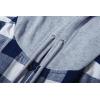 imageZITY Mens Flannel Hoodie Shirts Casual Button Down Plaid Shirt Jackets for Men Long Sleeve Stylish Hooded with PocketRoyalblue White