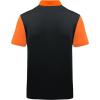 imageZITY Mens Golf Shirt Short Sleeve Sport Moisture Wicking Performance Print Golf Polo Shirts for Men Collared Casual TShirtBlack Orange