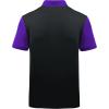 imageZITY Mens Golf Shirt Short Sleeve Sport Moisture Wicking Performance Print Golf Polo Shirts for Men Collared Casual TShirtBlack Violet