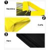 imageZITY Mens Golf Shirt Short Sleeve Sport Moisture Wicking Performance Print Golf Polo Shirts for Men Collared Casual TShirtBlack Yellow