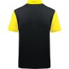 imageZITY Mens Golf Shirt Short Sleeve Sport Moisture Wicking Performance Print Golf Polo Shirts for Men Collared Casual TShirtBlack Yellow