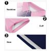 imageZITY Mens Golf Shirt Short Sleeve Sport Moisture Wicking Performance Print Golf Polo Shirts for Men Collared Casual TShirtPink Blue