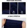 imageZITY Mens Golf Shirt Short Sleeve Sport Moisture Wicking Performance Print Golf Polo Shirts for Men Collared Casual TShirtPink Blue