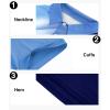 imageZITY Mens Golf Shirt Short Sleeve Sport Moisture Wicking Performance Print Golf Polo Shirts for Men Collared Casual TShirtSapphire Blue