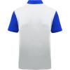 imageZITY Mens Golf Shirt Short Sleeve Sport Moisture Wicking Performance Print Golf Polo Shirts for Men Collared Casual TShirtWhite Blue Cyan