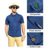 imageZITY Mens Polo Shirt Short Sleeve Sports Tactical TShirt Athletic Golf Polos Daily Casual Stylish Collared Shirts for MenBlue