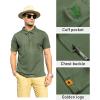 imageZITY Mens Polo Shirt Short Sleeve Sports Tactical TShirt Athletic Golf Polos Daily Casual Stylish Collared Shirts for MenGreen