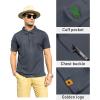 imageZITY Mens Polo Shirt Short Sleeve Sports Tactical TShirt Athletic Golf Polos Daily Casual Stylish Collared Shirts for MenGrey