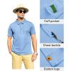 imageZITY Mens Polo Shirt Short Sleeve Sports Tactical TShirt Athletic Golf Polos Daily Casual Stylish Collared Shirts for MenMoonblue