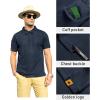 imageZITY Mens Polo Shirt Short Sleeve Sports Tactical TShirt Athletic Golf Polos Daily Casual Stylish Collared Shirts for MenNavy