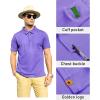 imageZITY Mens Polo Shirt Short Sleeve Sports Tactical TShirt Athletic Golf Polos Daily Casual Stylish Collared Shirts for MenPurple